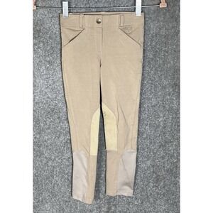 Ovation Equestrian OV Lauren Girls Sz XS 6 Breeches Riding Pants Stretch Pockets